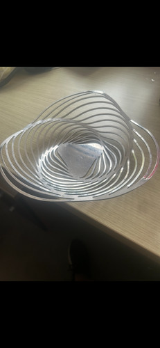 Stainless steel fruit bowl - steel,
